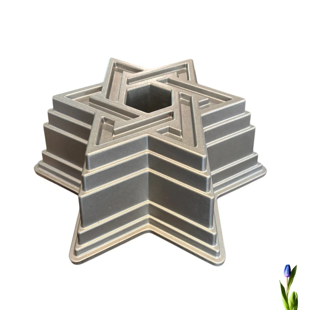Nordic Ware Silver Star Of David Cake Pan 10 Cups 2.4L